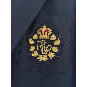 Vintage Ralph Lauren, Pure Wool, Royal Crest Blazer. Womens 8